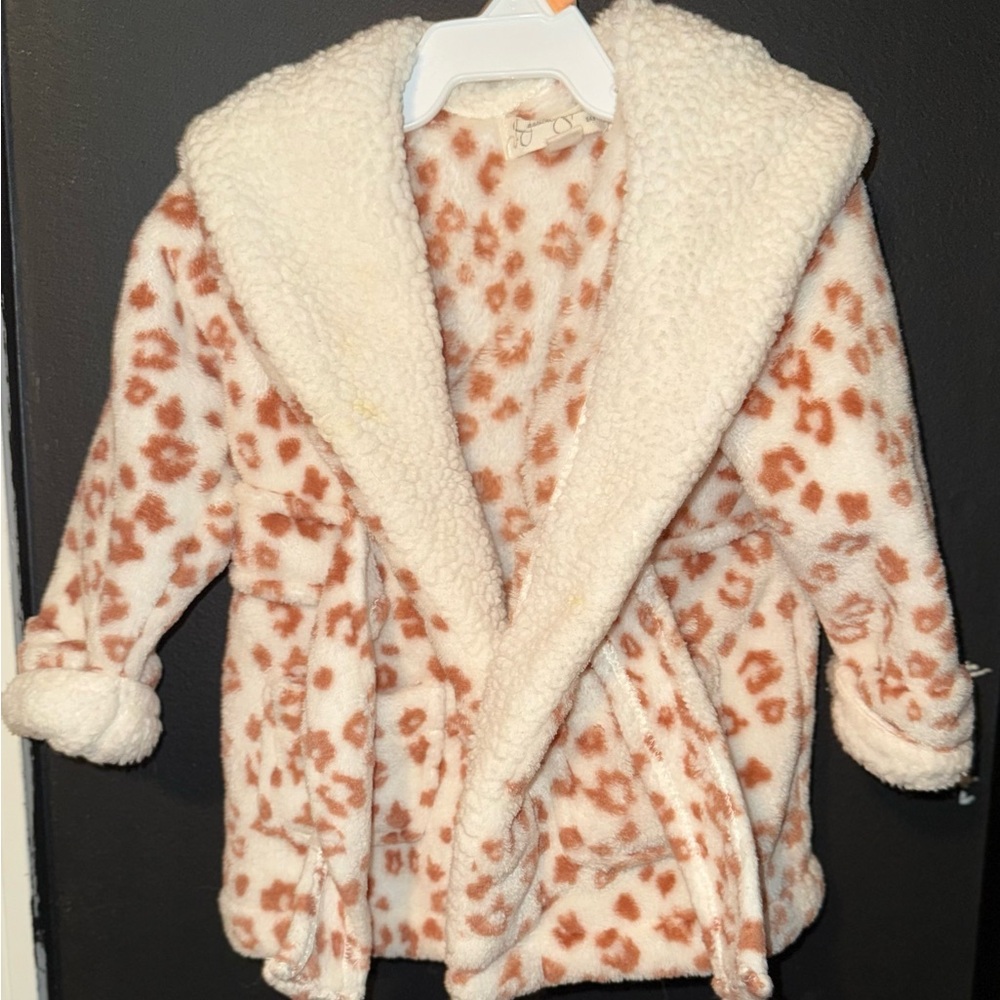 Cozy Cream and Brown Kids Jacket